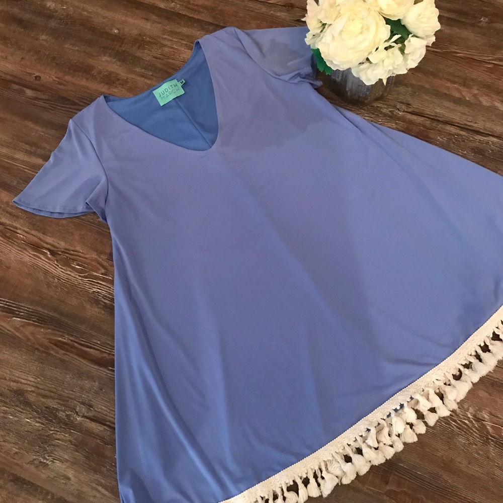 Judith March periwinkle blue swing dress